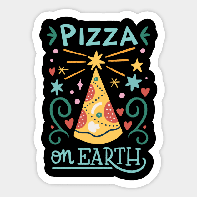 Pizza on Earth Sticker by nataliagonzalez